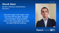Xhordi Abazi, Bachelor of Business Administration, Economics