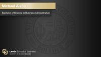 Michael Aiello; Bachelor of Science in Business Administration