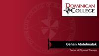 Gehan Abdelmalak; Doctor of Physical Therapy