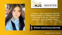 Nisham abdulrazzaq aljumaily; Associate of Arts; Teaching; success is never impossible you can always achieve your dreams and even if they were in the sky ; one day you you will fly ; you just need to learn .