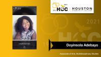 Doyinsola Adebayo; Associate of Arts; Multidisciplinary Studies
