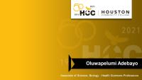 Oluwapelumi Adebayo; Associate of Science; Biology - Health Sciences Professions