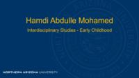 Hamdi Abdulle Mohamed Interdisciplinary Studies - Early Childhood