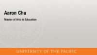 Aaron Chu; Master of Arts in Education