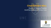 Chad Edward Allen; Doctor of Nursing Practice; Adult/Gerontological Primary Care
