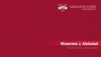 Nisserene J. Abdulaal, Master of Public Administration
