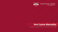 Kerri Lynne Abernathy, Education Specialist in Instructional Technology